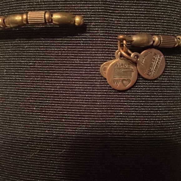 Alex and Ani Vintage Energy Bracelet HAMSA Hand of Fatima expandable barely worn - Picture 3 of 5